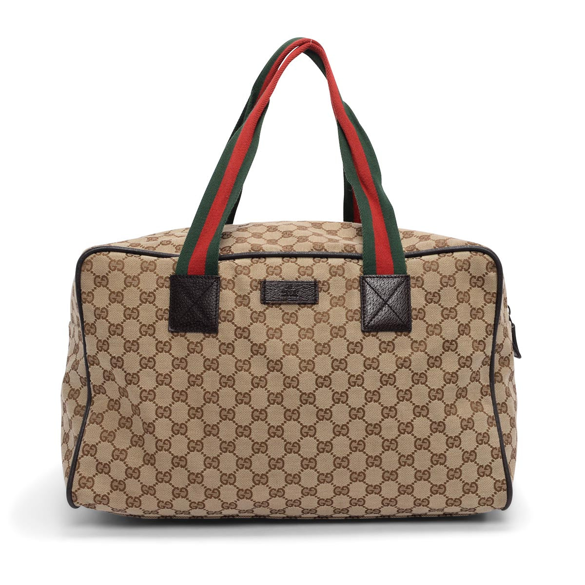 Gucci GG Canvas Web Medium Carry-On Duffle Bag