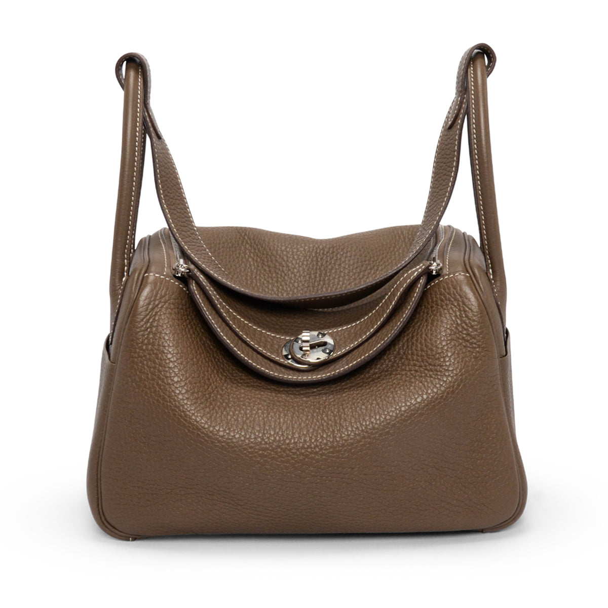 Hermes Etoupe Clemence Lindy 26 PHW