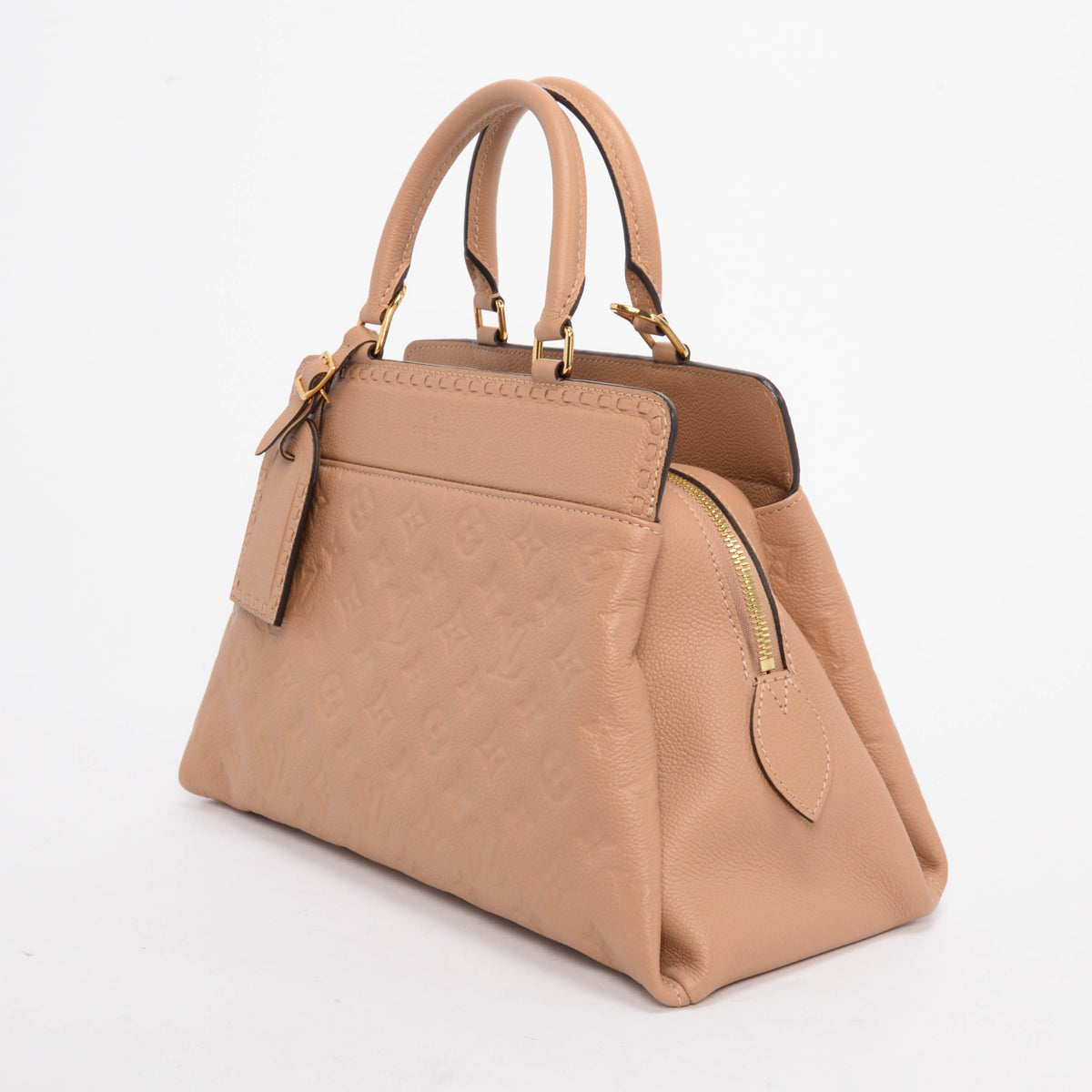 Louis Vuitton Dark Beige Monogram Empreinte Vosges MM Bag