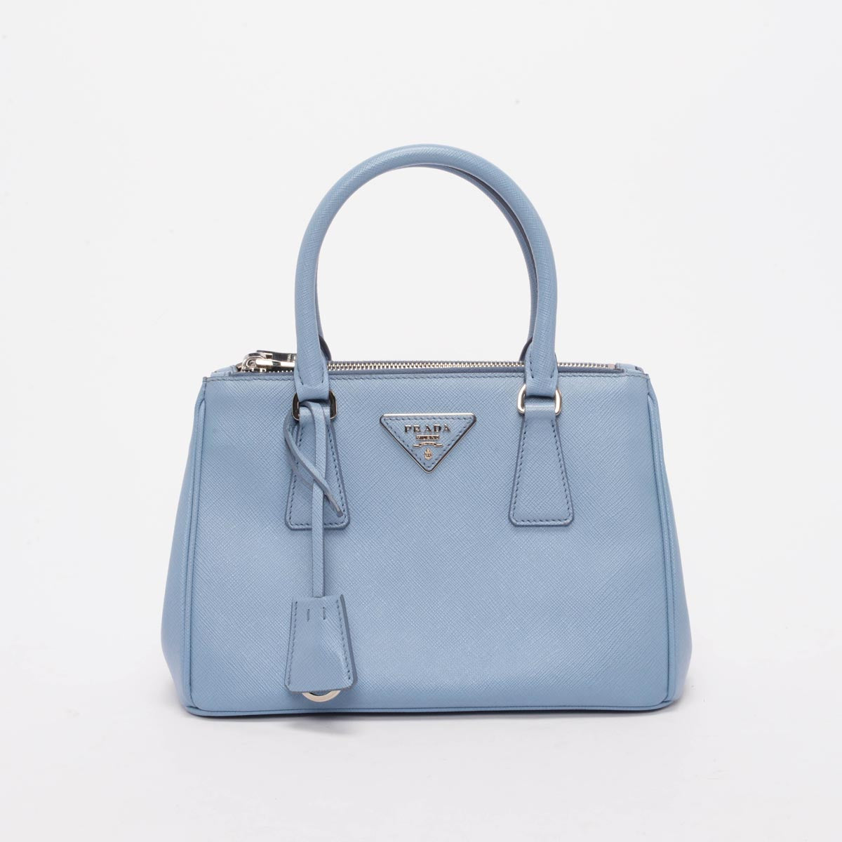 Prada Astrale Blue Saffiano Lux Small Galleria Bag