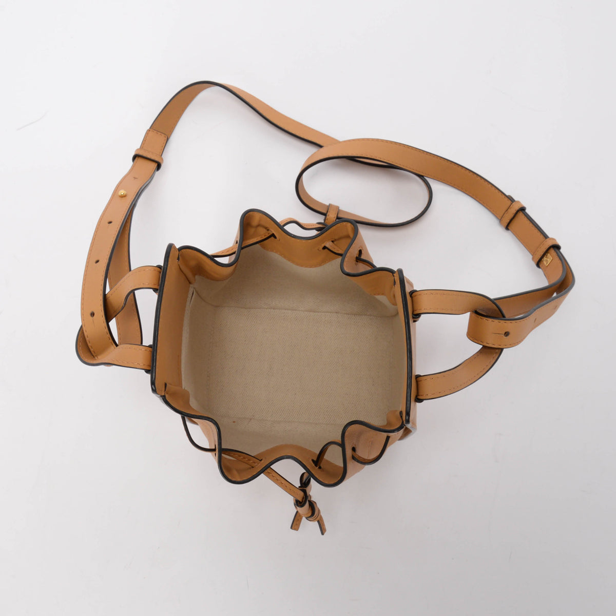 Loewe Honey Calfskin Hammock Drawstring Mini Bag