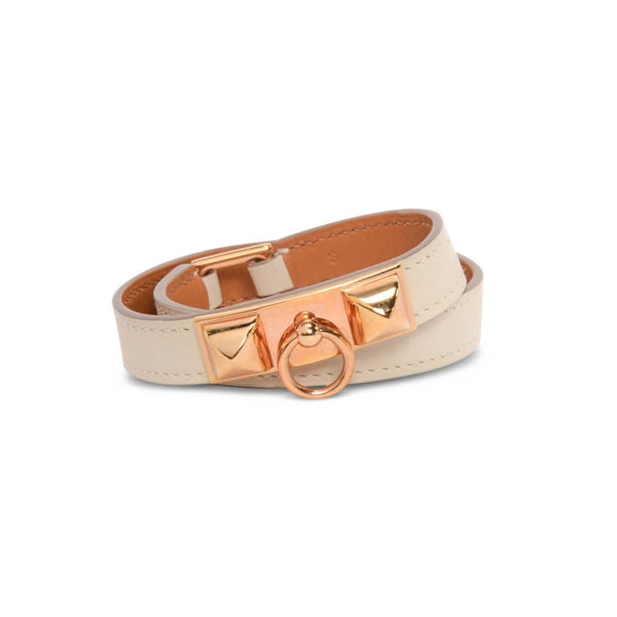 Hermes Craie Swift Rivale Double Tour Bracelet RGHW