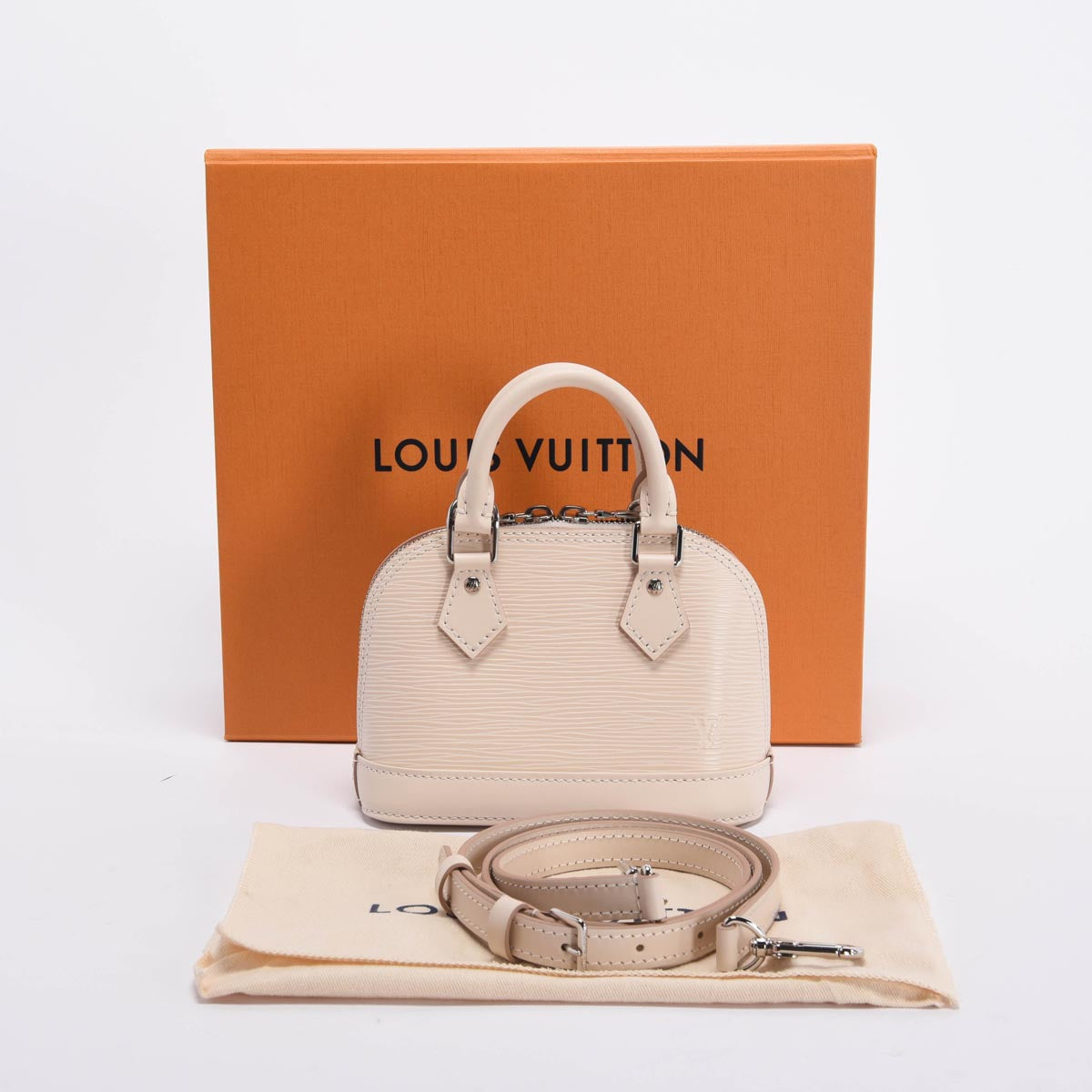 Louis Vuitton Quartz Epi Leather Nano Alma