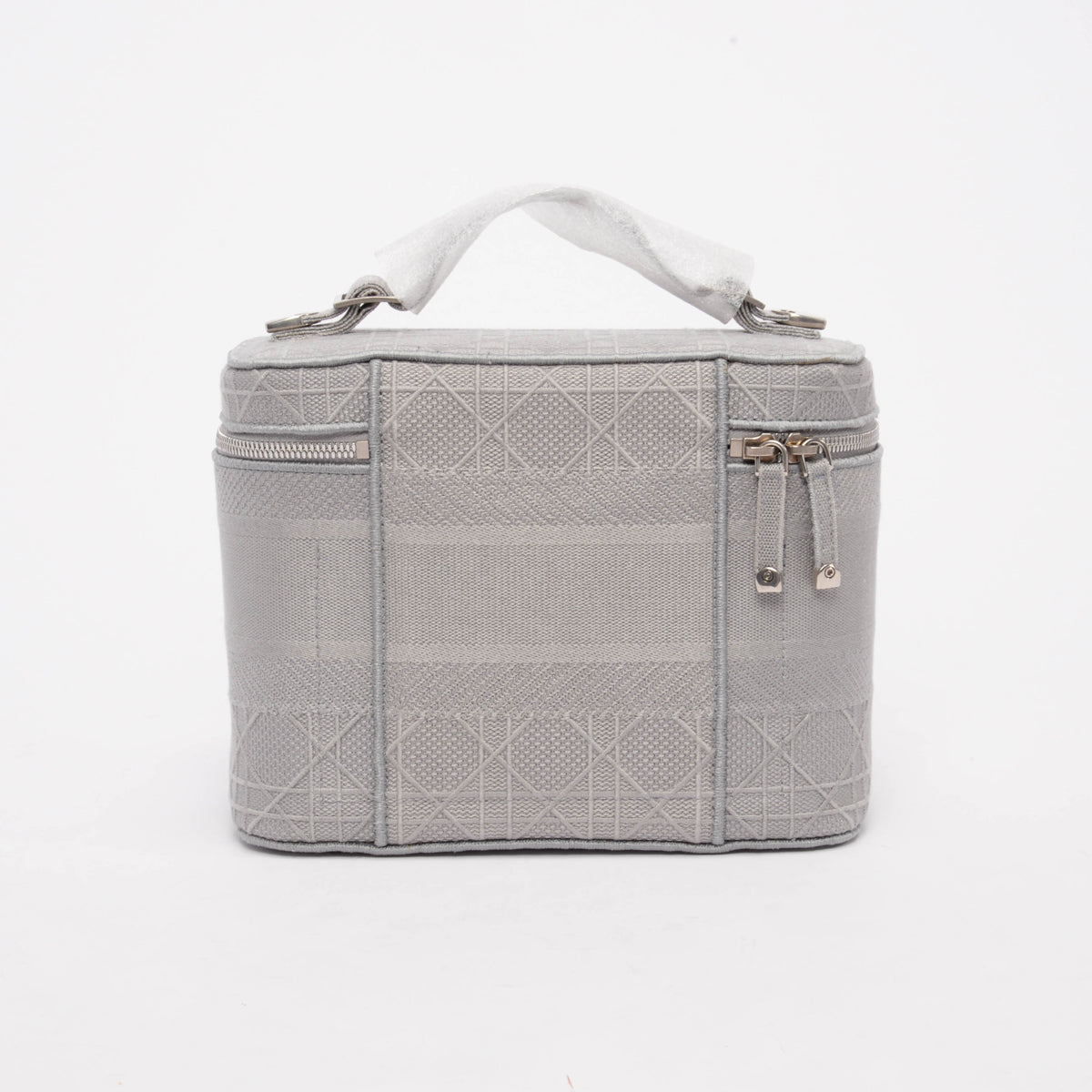 Dior Grey Embroidered Cannage DiorTravel Vanity Case