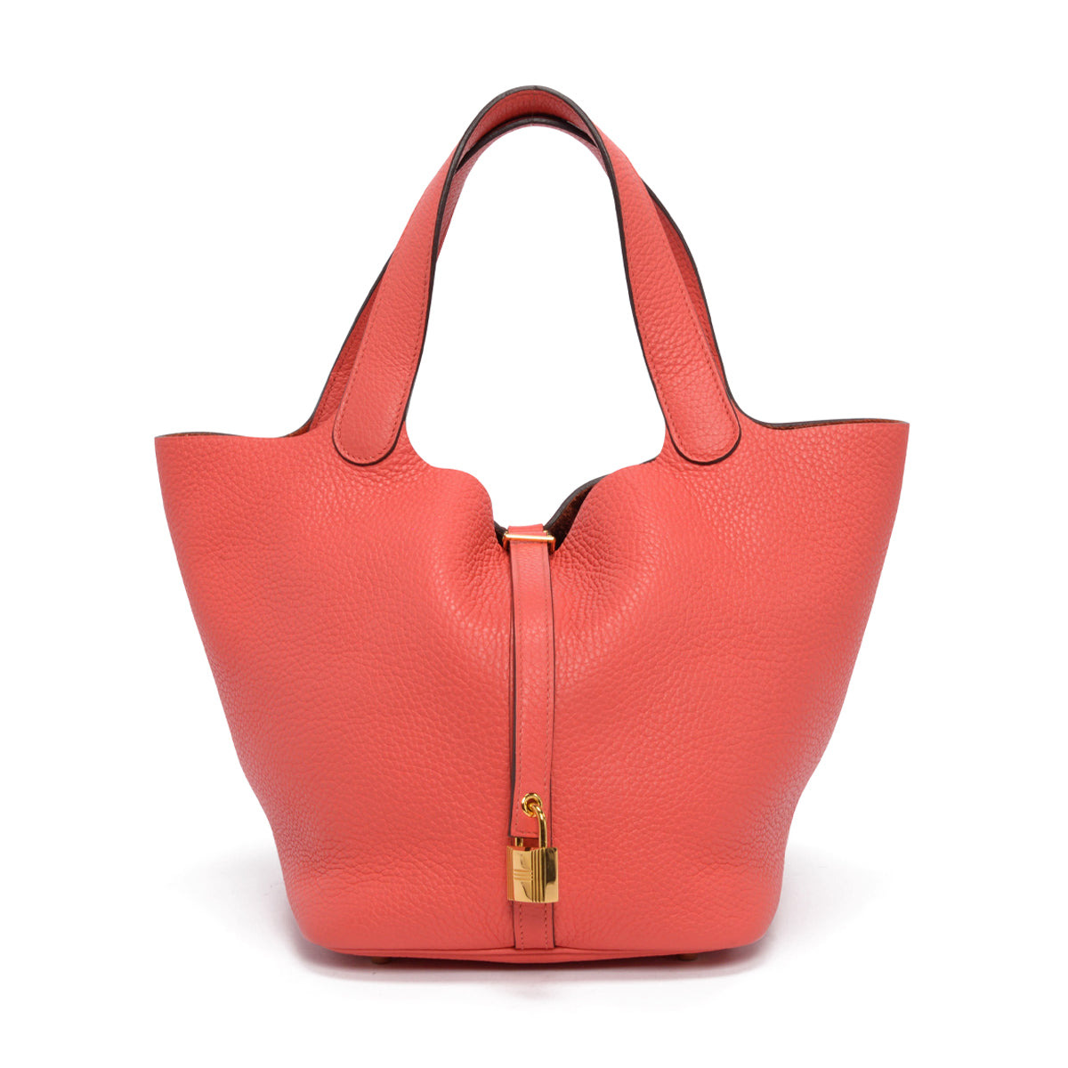 Hermes Rose Jaipur Taurillon Clemence Picotin Lock 22