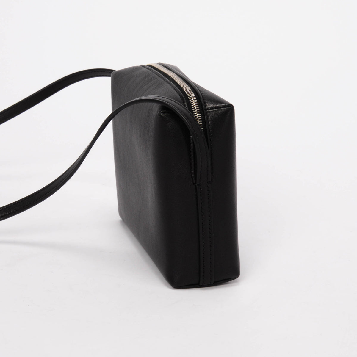 The Row Black Lambskin Regent Cross Body Bag