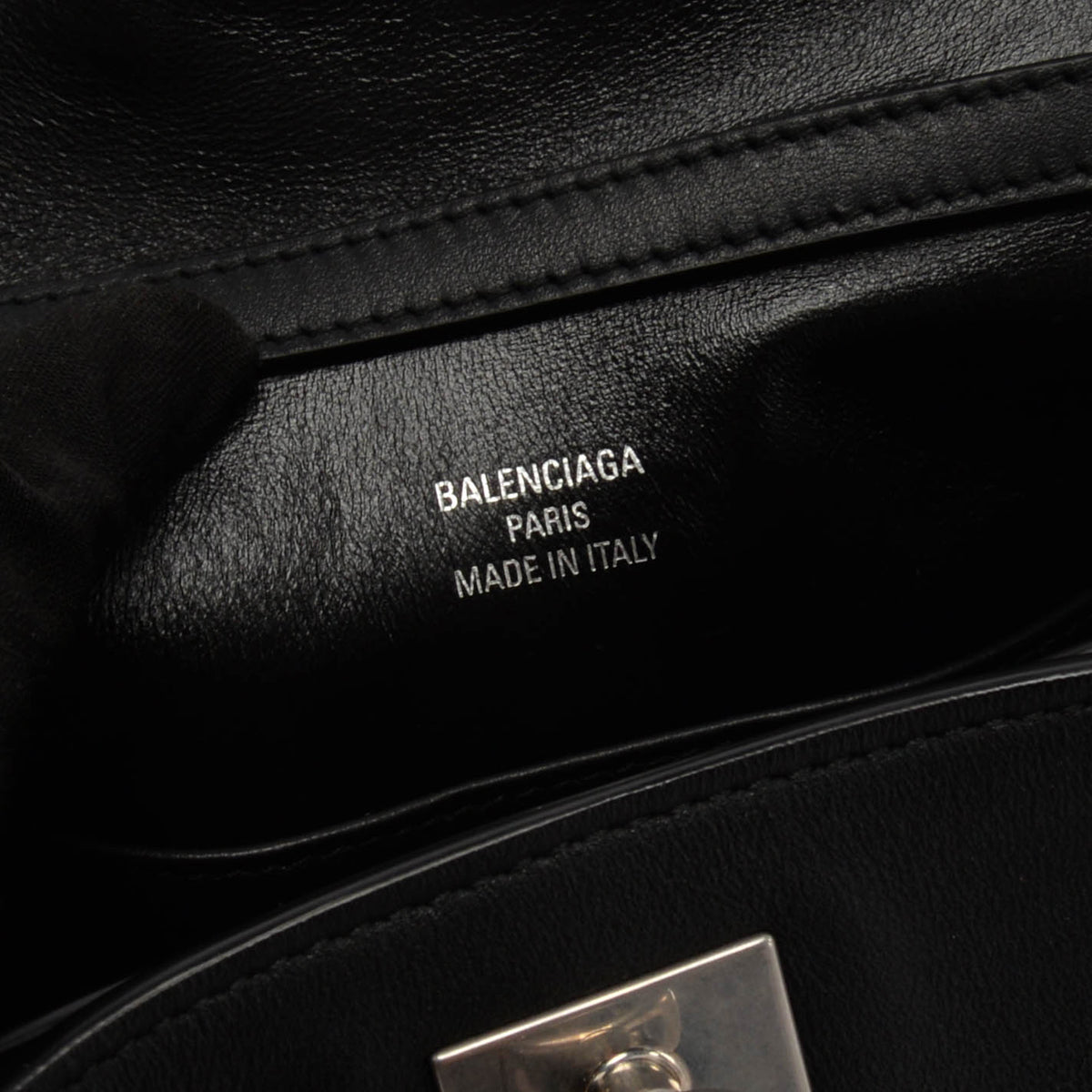 Balenciaga Black Calfskin Mini Rodeo Bag