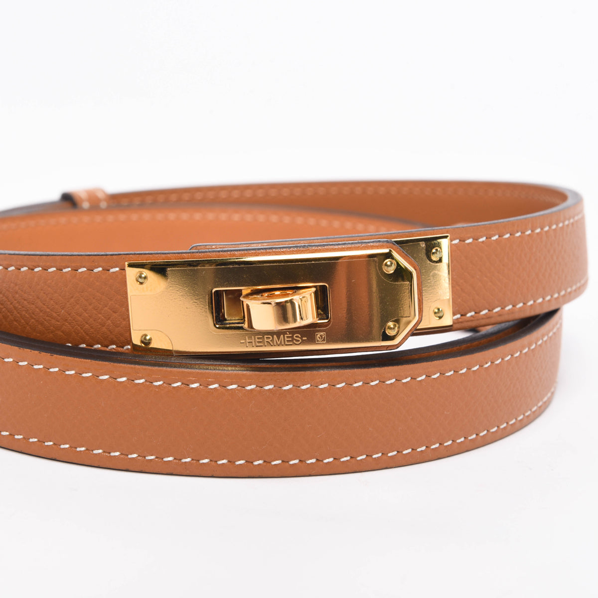 Hermes Gold Epsom Kelly 18 Belt