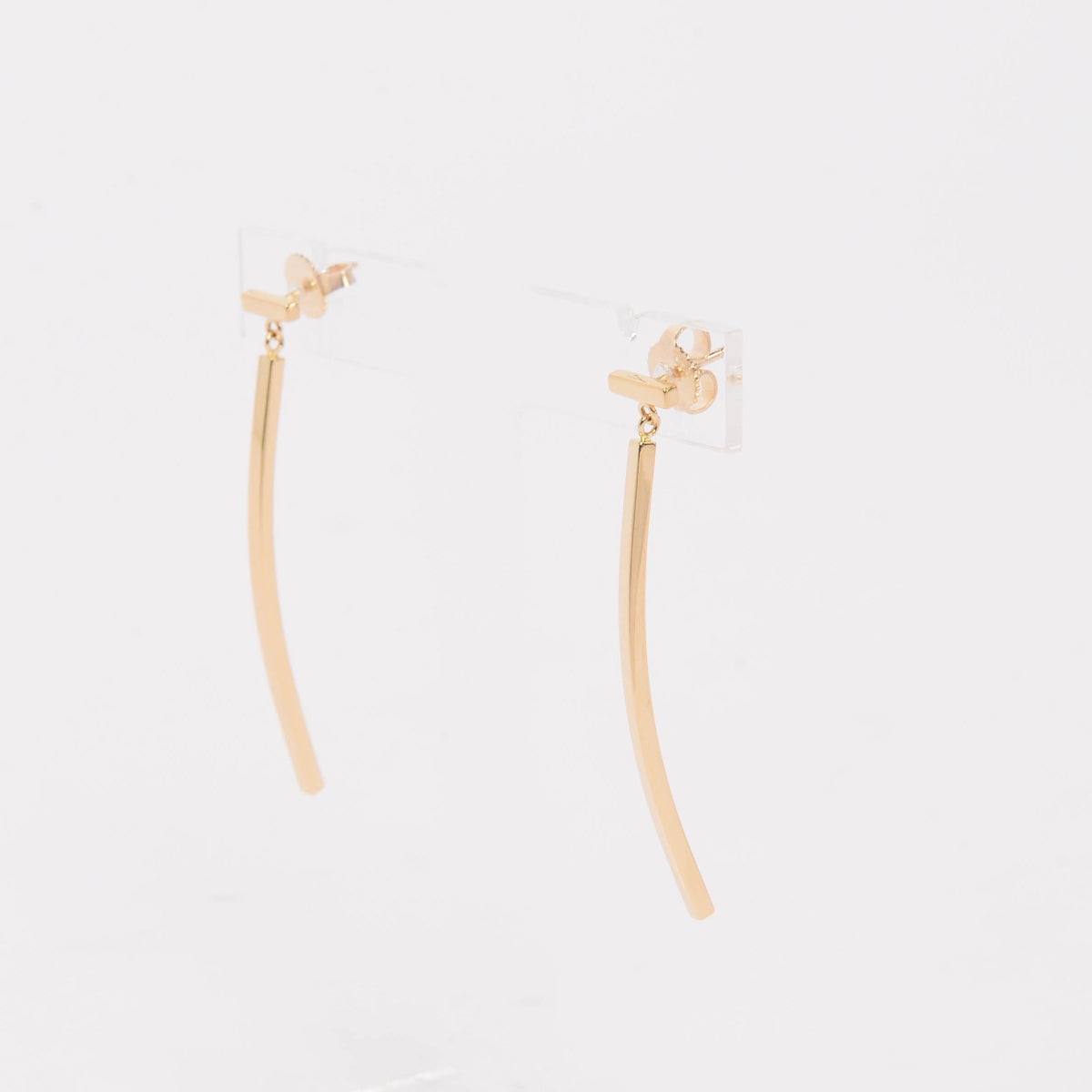 Tiffany & Co 18k Yellow Gold T Bar Earrings