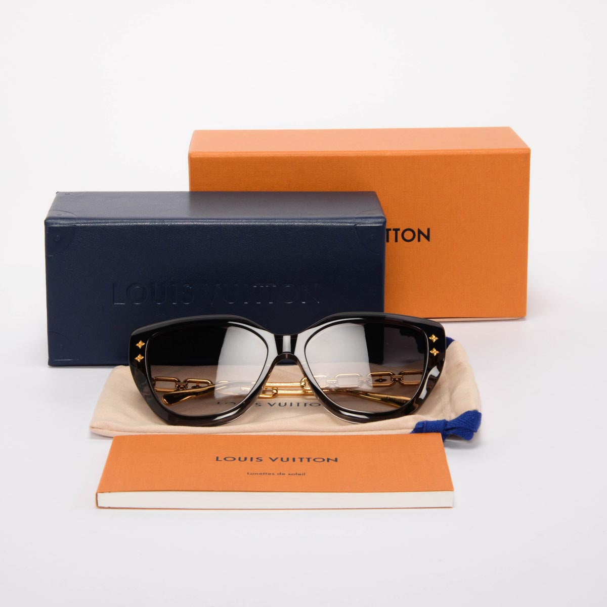 Louis Vuitton Anthracite Jewel Mix Cat Eye Sunglasses