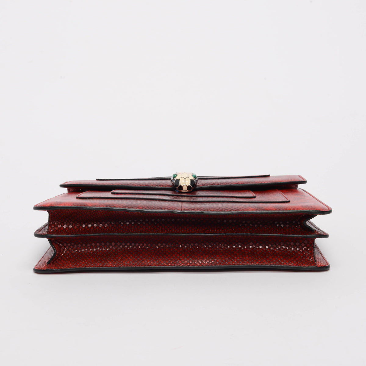 Bulgari Carmine Red Karung Medium Serpenti Forever Bag