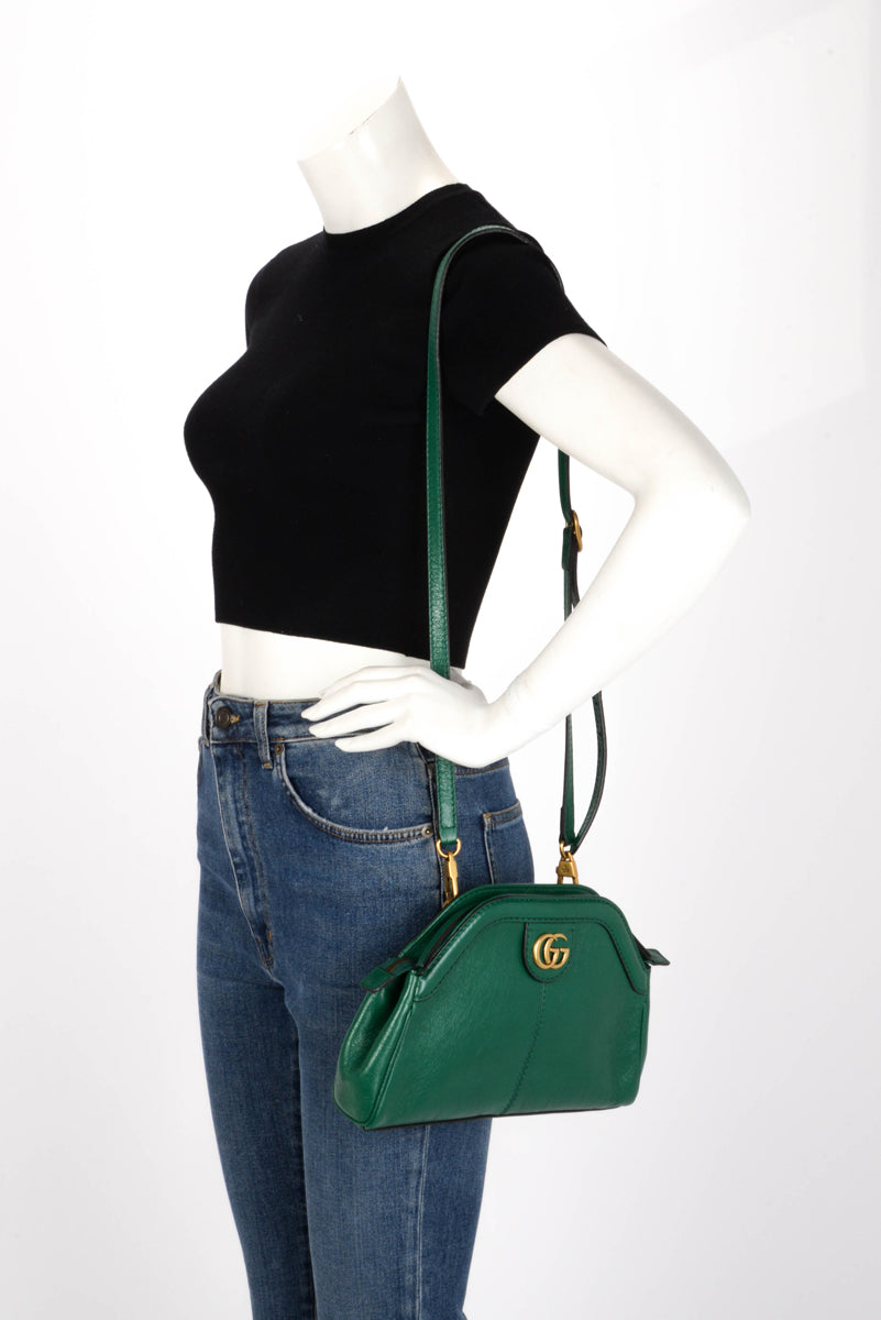 Gucci Emerald Green Calfskin Re(Belle) Small Shoulder Bag