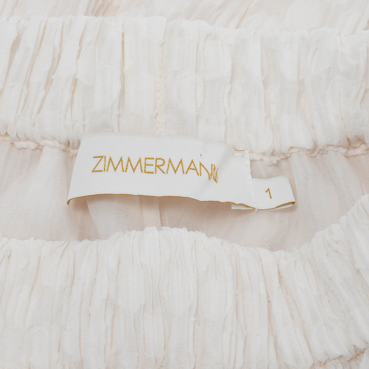 Zimmermann Ivory Polka Dot Pleated Pants 1