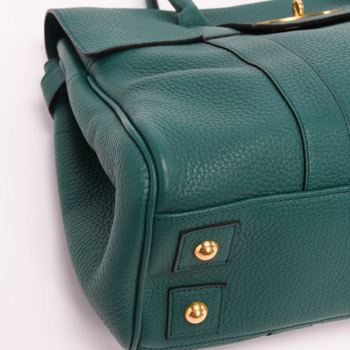 Mulberry Emerald Green Heavy Grain Classic Bayswater Tote