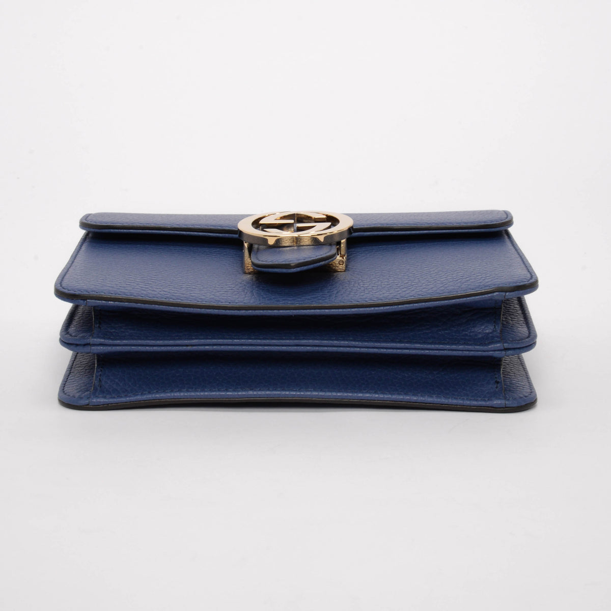 Gucci Caspian Blue Dollar Calfskin Interlocking G Bag