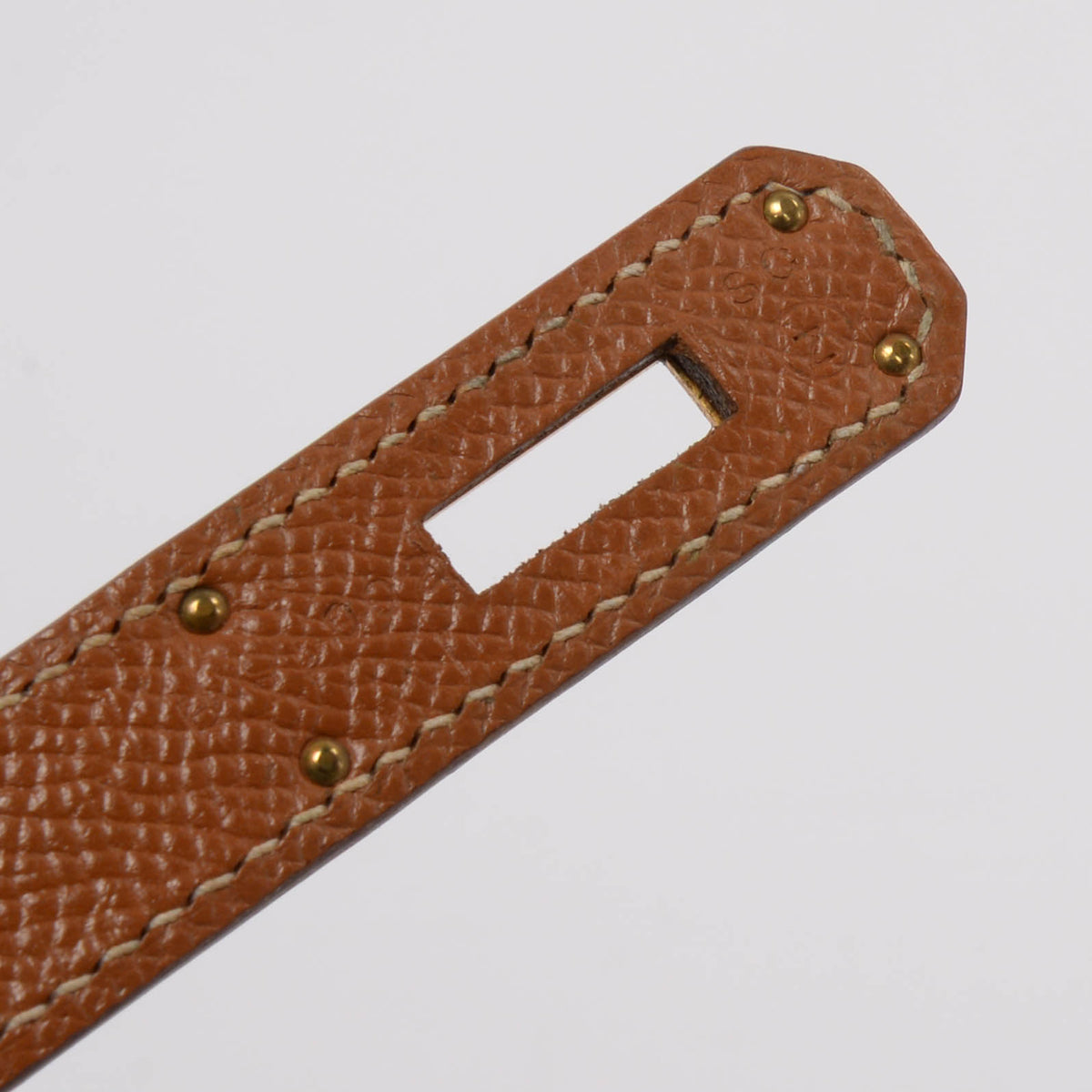 Hermes Vintage Gold Courchevel Kelly 35 GHW