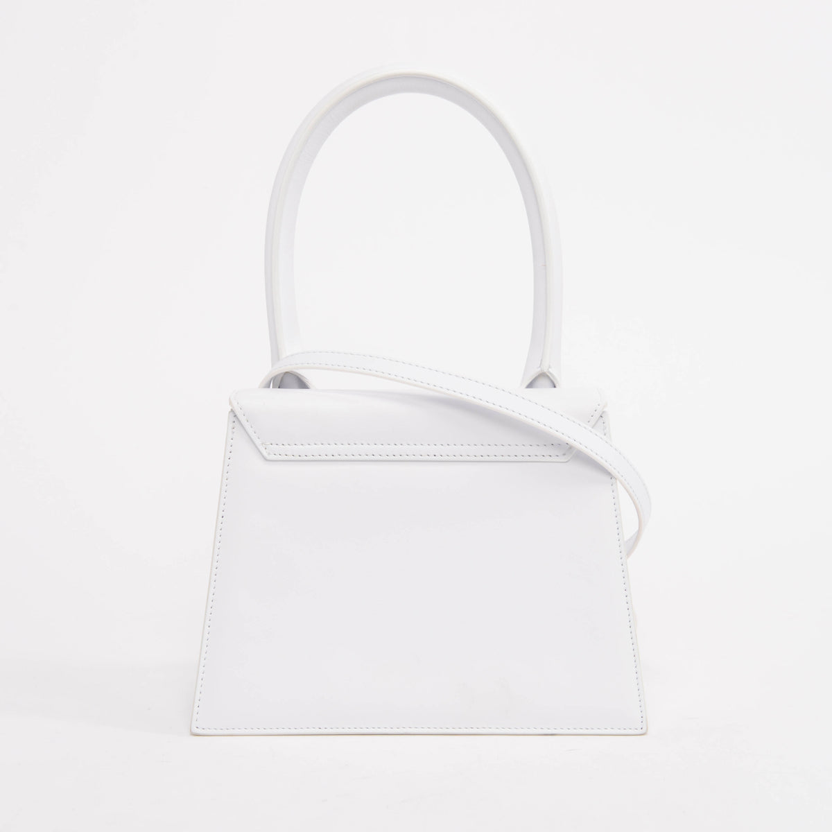 Jacquemus White Leather Le Grand Chiquito Bag