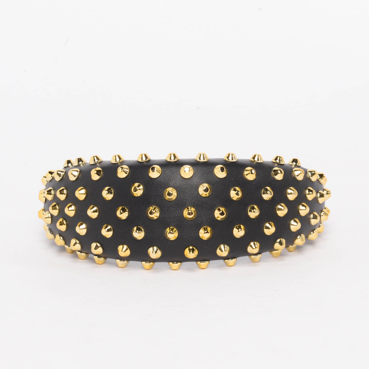 Prada Black Studded Nappa Headband