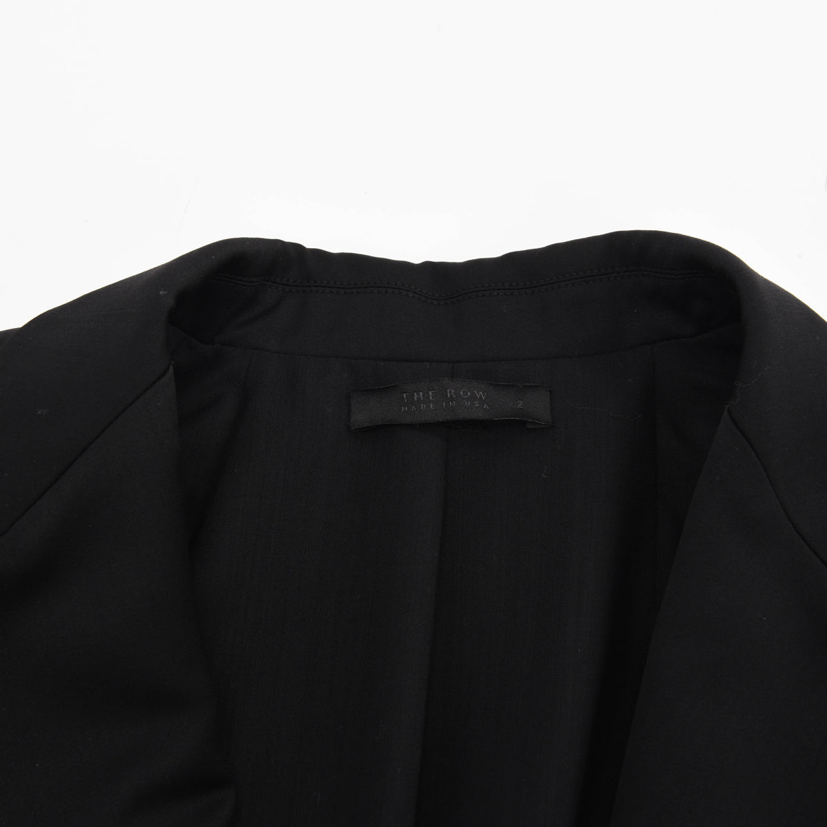 The Row Black Wool Blazer Jacket US 2