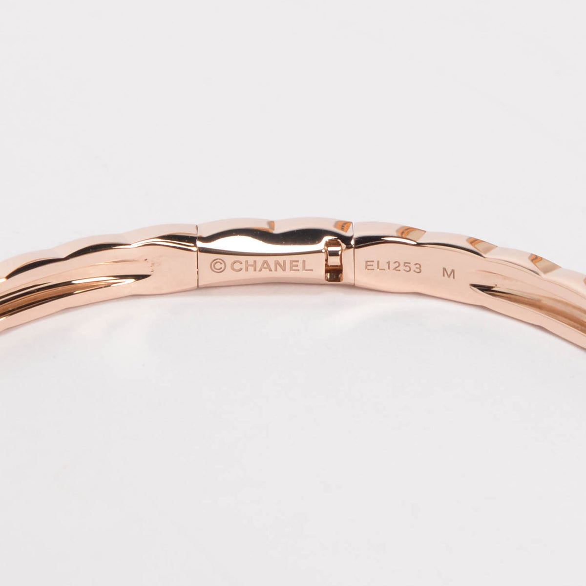 Chanel 18k Rose Gold Coco Crush Mini Bracelet