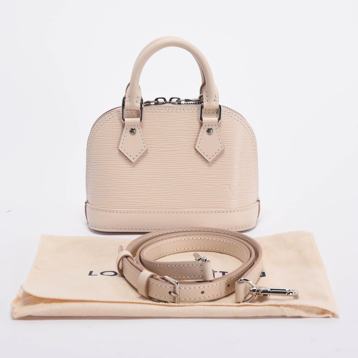 Louis Vuitton Quartz Epi Leather Nano Alma