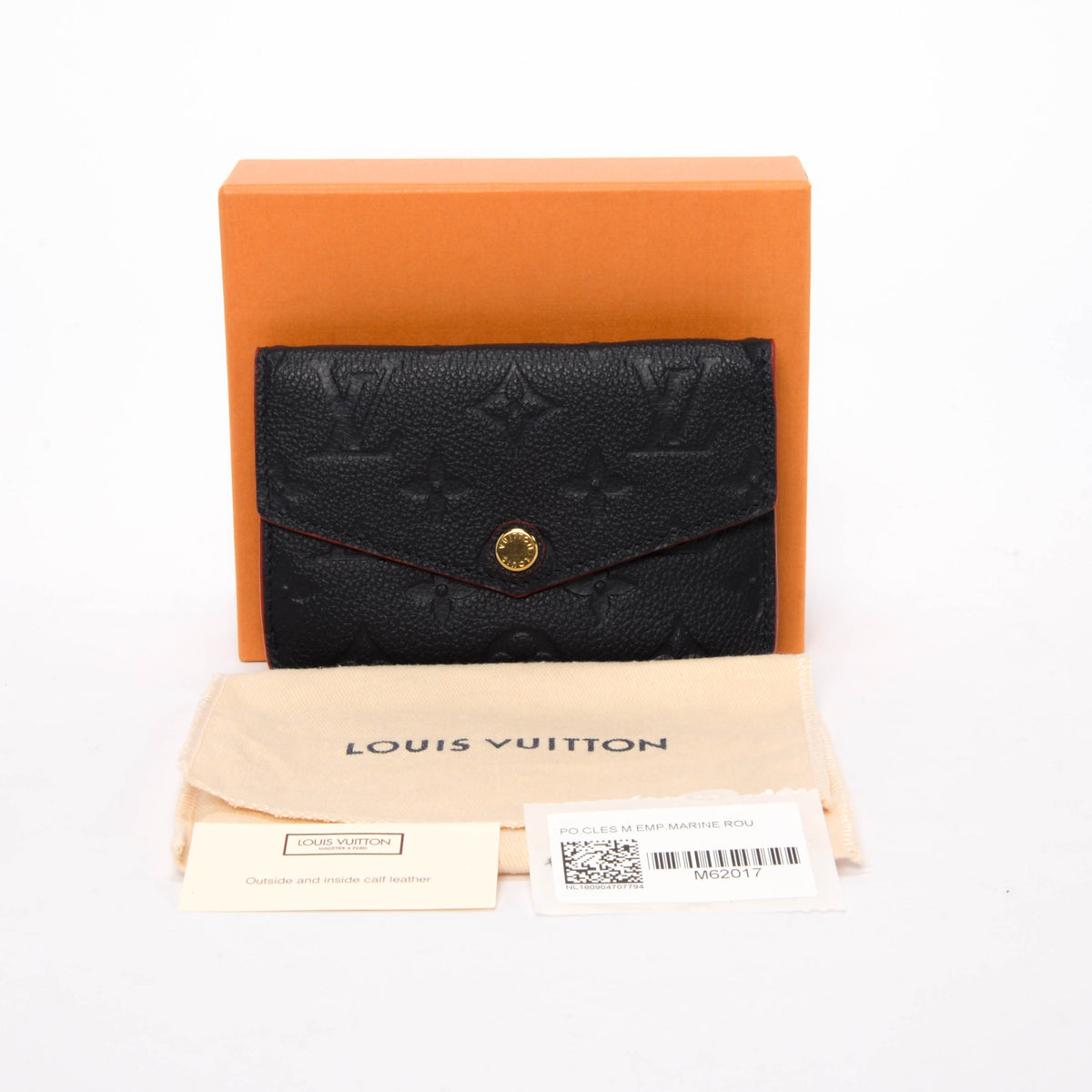 Louis Vuitton Marine Rouge Monogram Empreinte Pochette Clefs Key Case