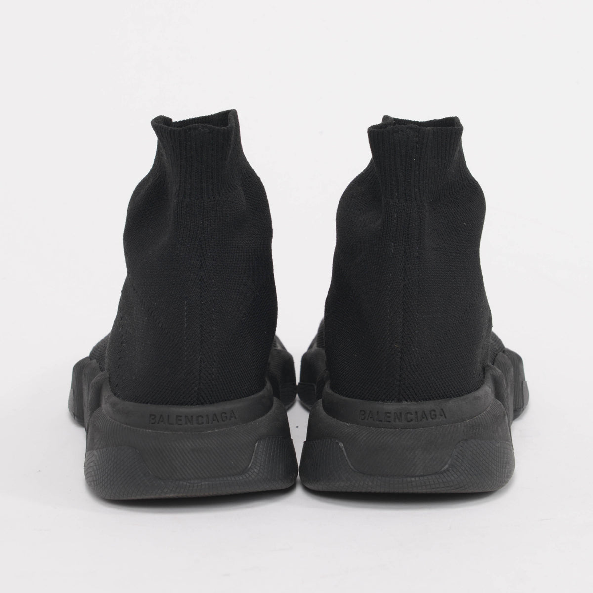 Balenciaga Black Stretch Knit Speed Sock Sneakers 41