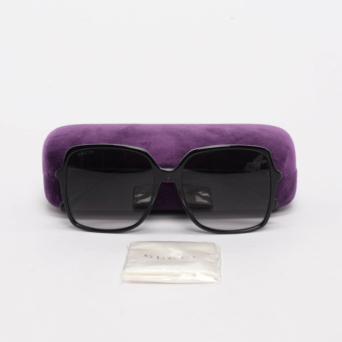 Gucci Black Oversized Square Sunglasses