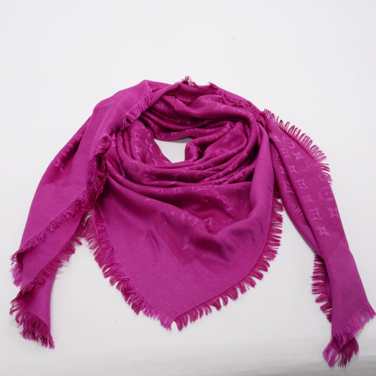 Louis Vuitton Purple Monogram Classic Shawl