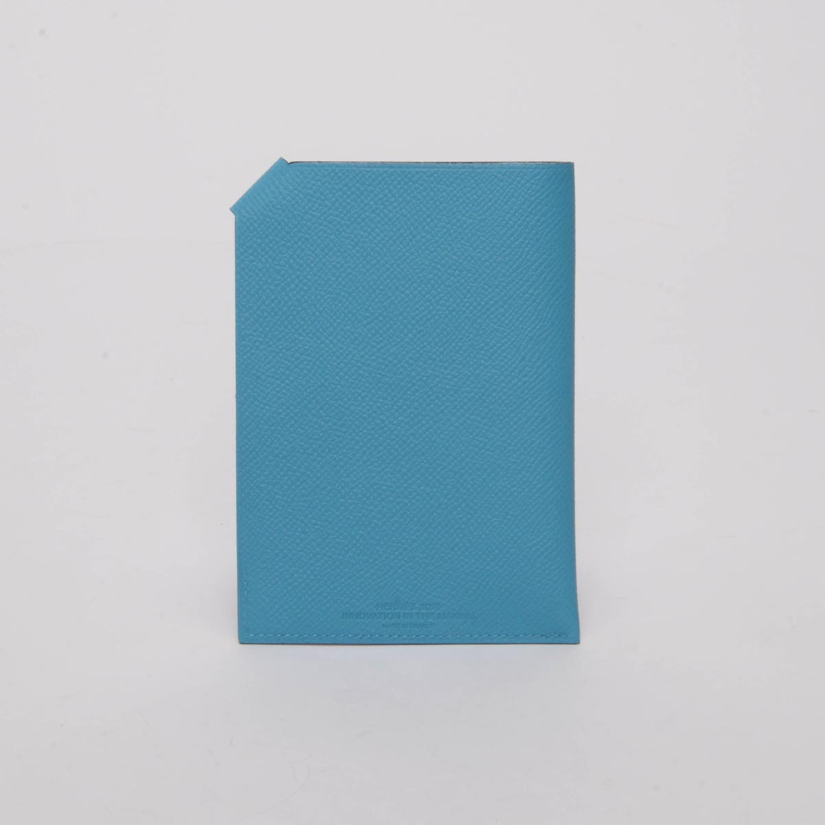 Hermes Bleu Du Nord Epsom Tarmac PM Passport Holder