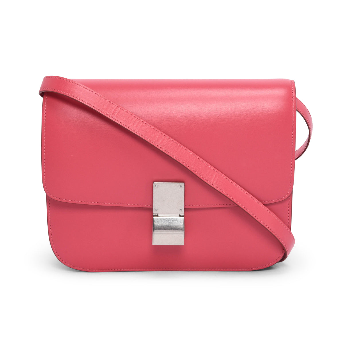 Celine Pink Box Calf Medium Classic Box Bag