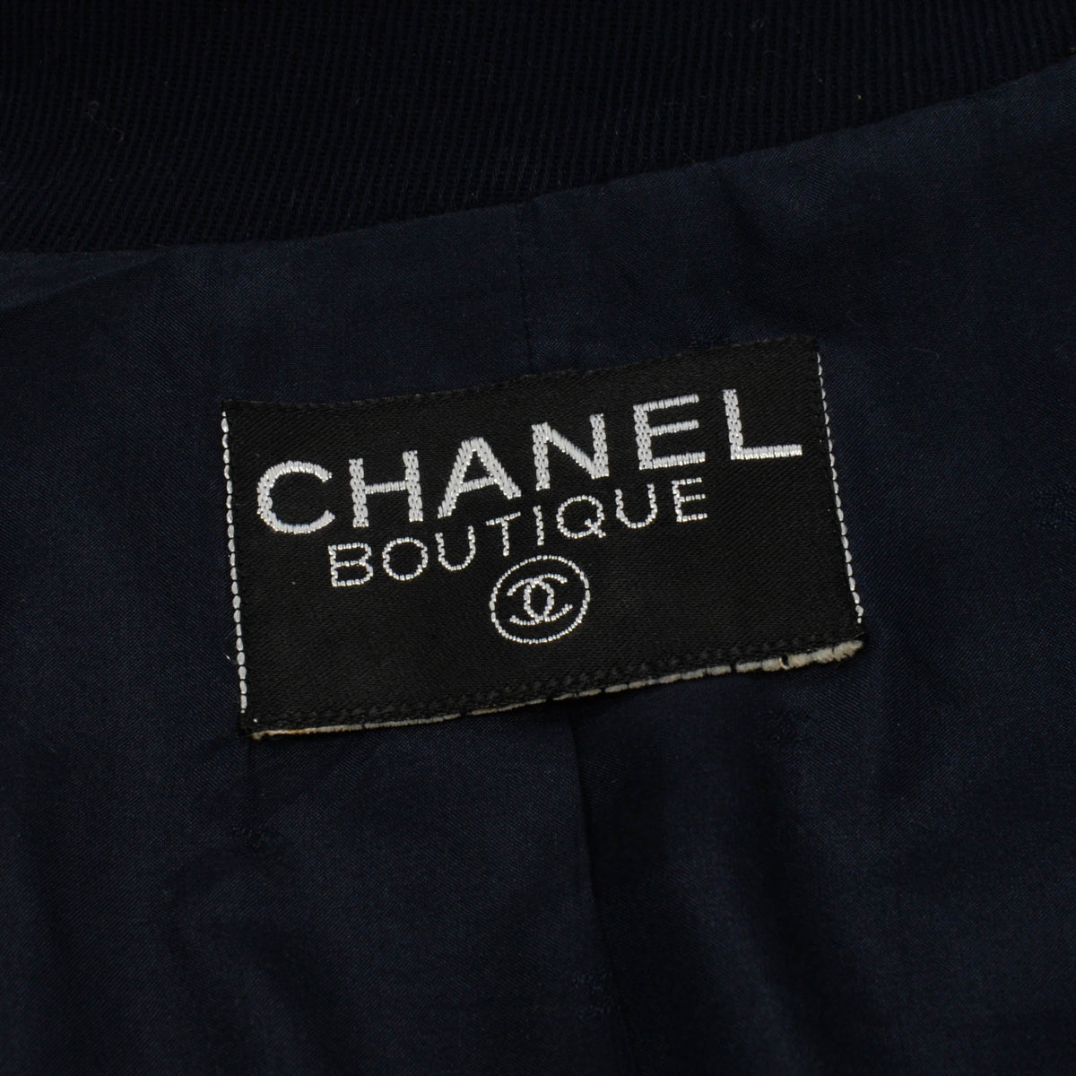 Chanel Navy Wool Twill Classic DB Jacket FR 38