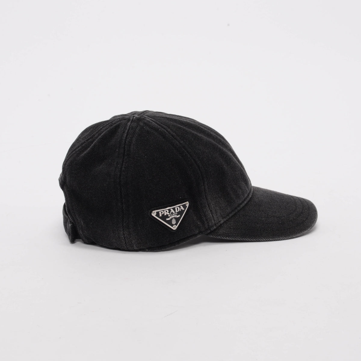 Prada Black Denim Baseball Cap