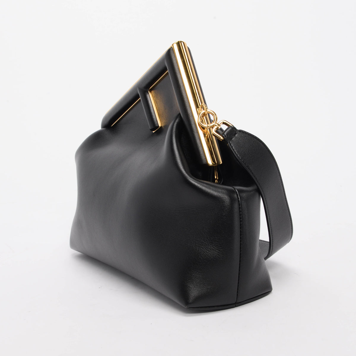 Fendi Black Nappa First Midi Bag