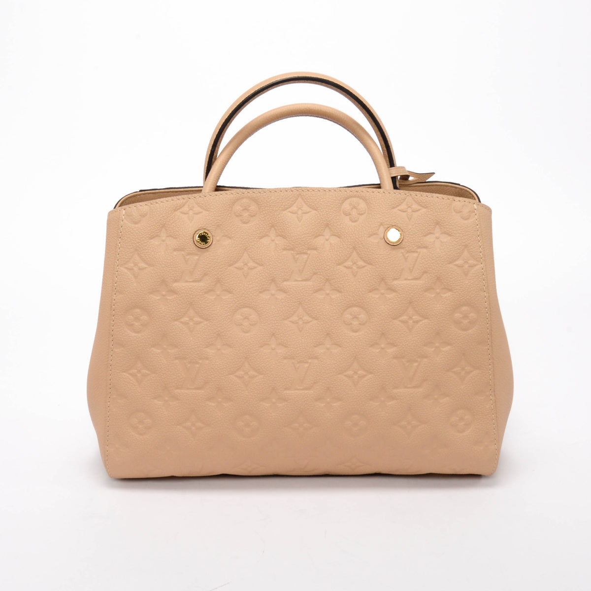 Louis Vuitton Beige Monogram Empreinte Montaigne MM Bag