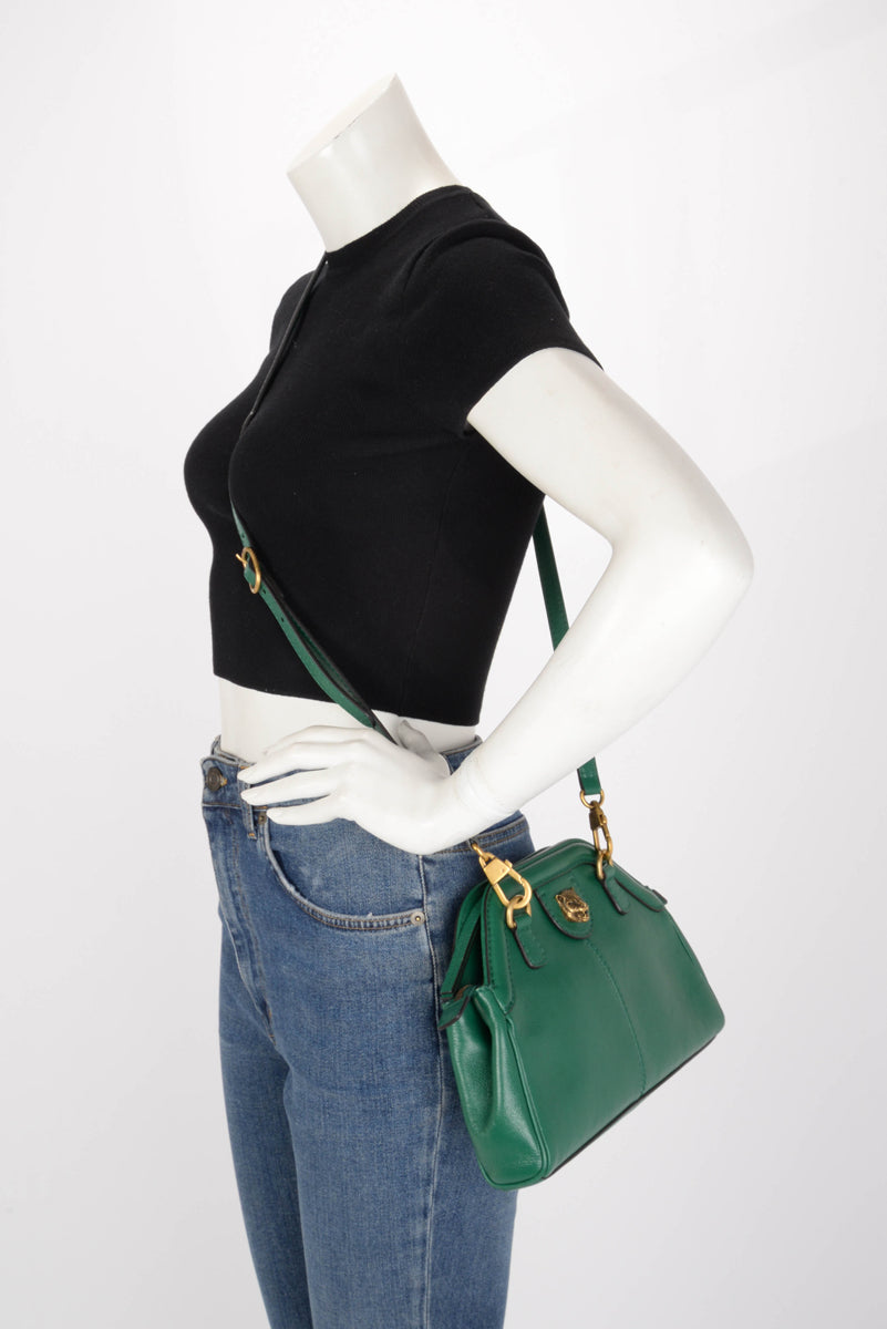 Gucci Emerald Green Calfskin Re(Belle) Small Shoulder Bag