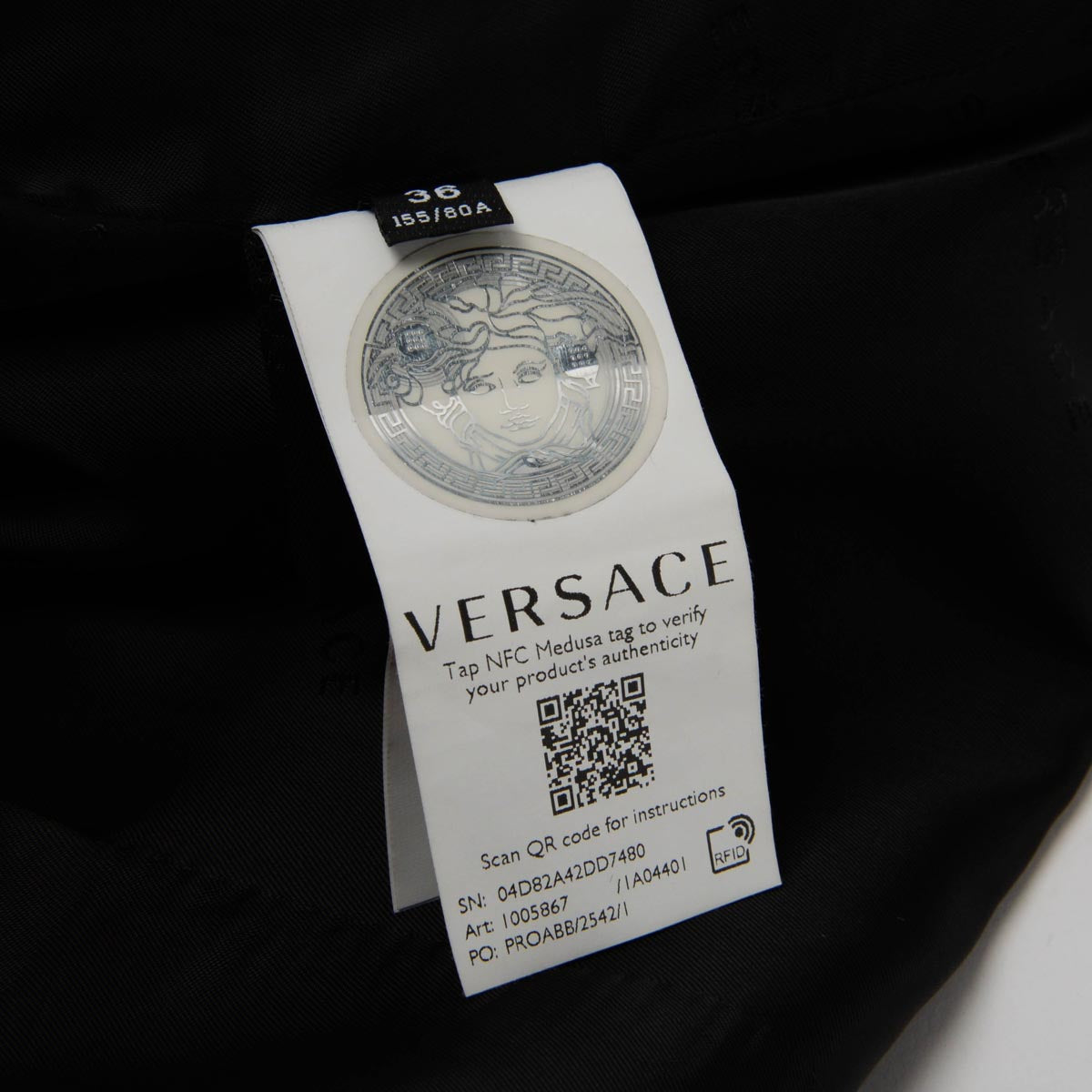Versace Black La Greca Print Classic Trench Coat IT 36