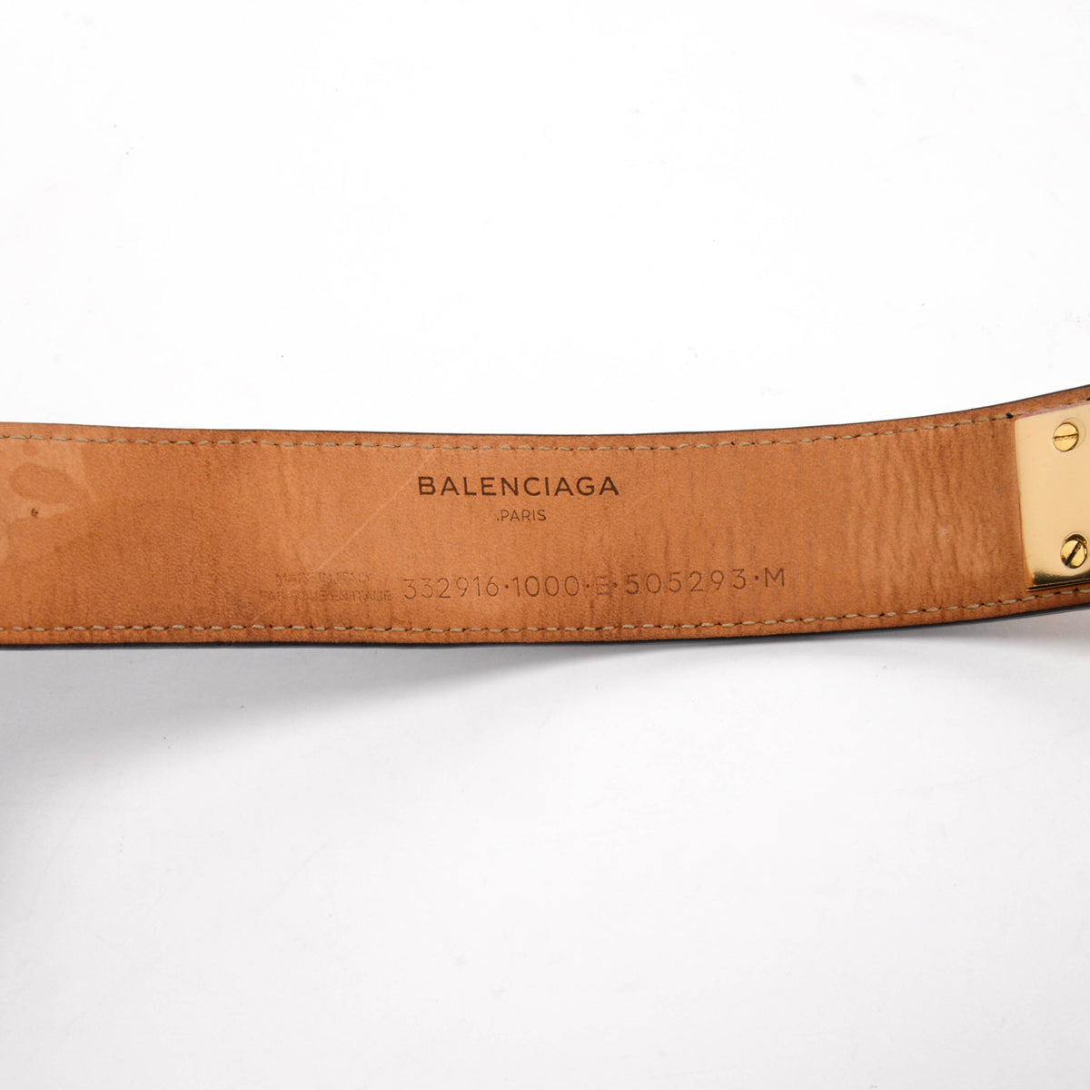 Balenciaga Black Calfskin Le Dix Cuff