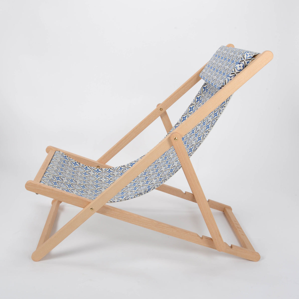 Louis Vuitton Blue Monogram Acrylic Fabric Grace Deckchair