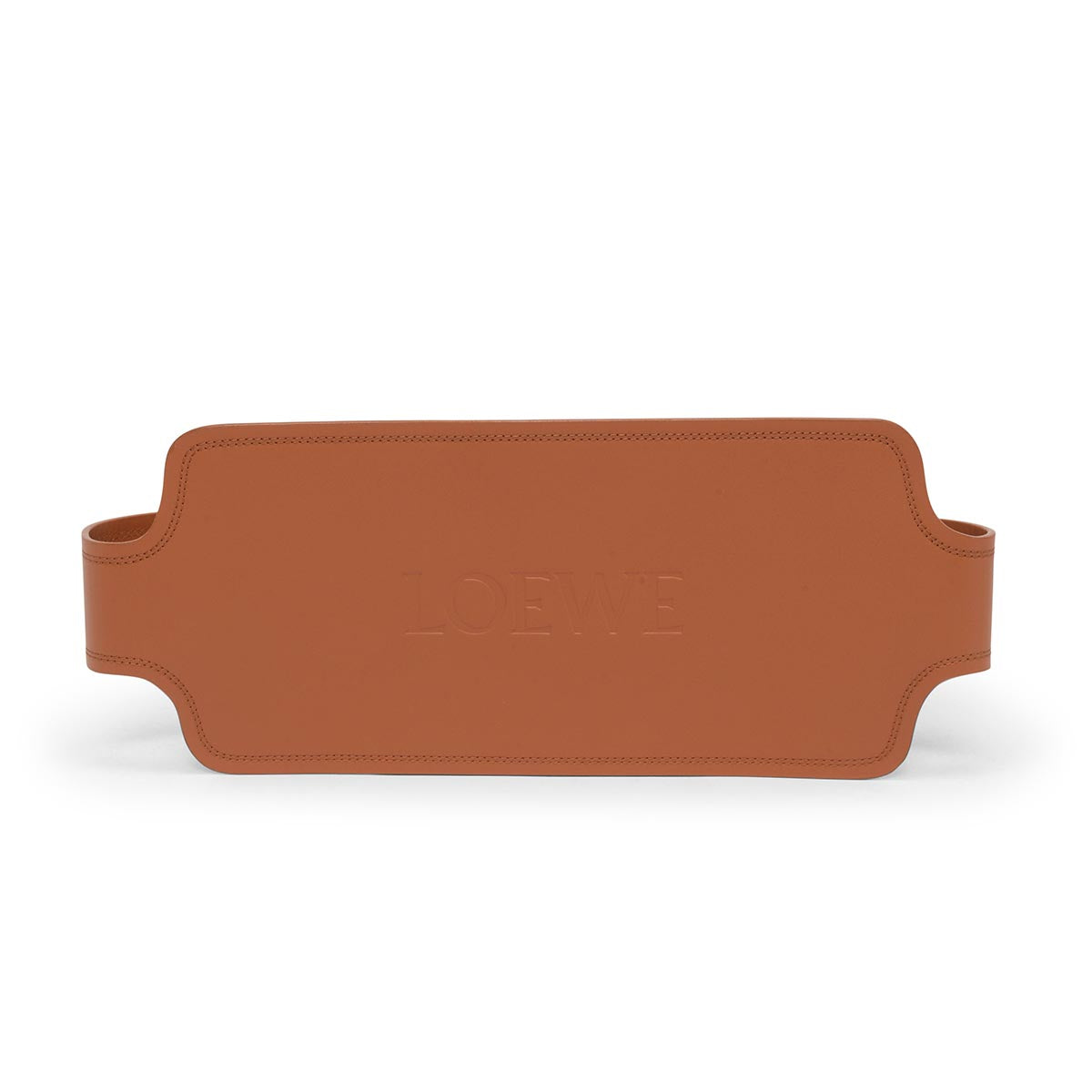 Loewe Tan Calfskin Logo Maxi Belt