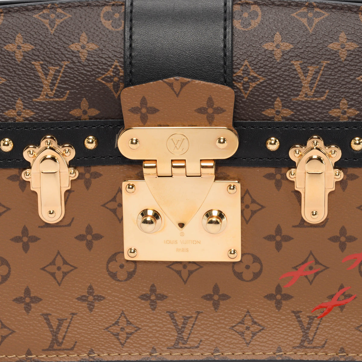 Louis Vuitton Reverse Monogram Trunk Clutch