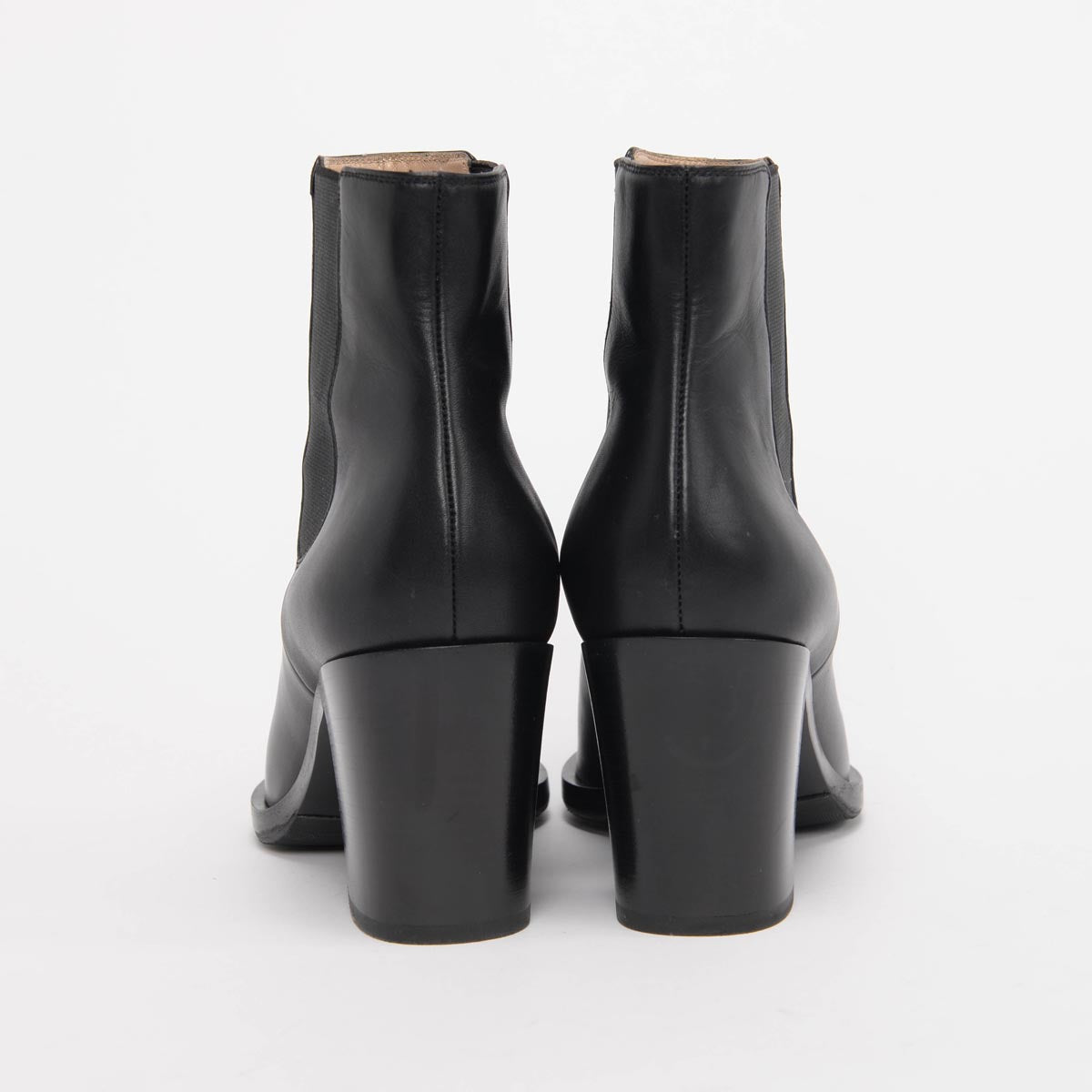 Gianvito Rossi Black Calfskin Romney 70 Boots 40