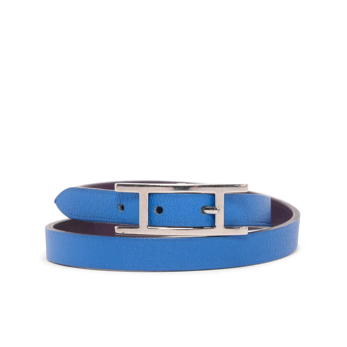 Hermes Blue Hydra & Anemone Swift Behapi Double Tour Bracelet