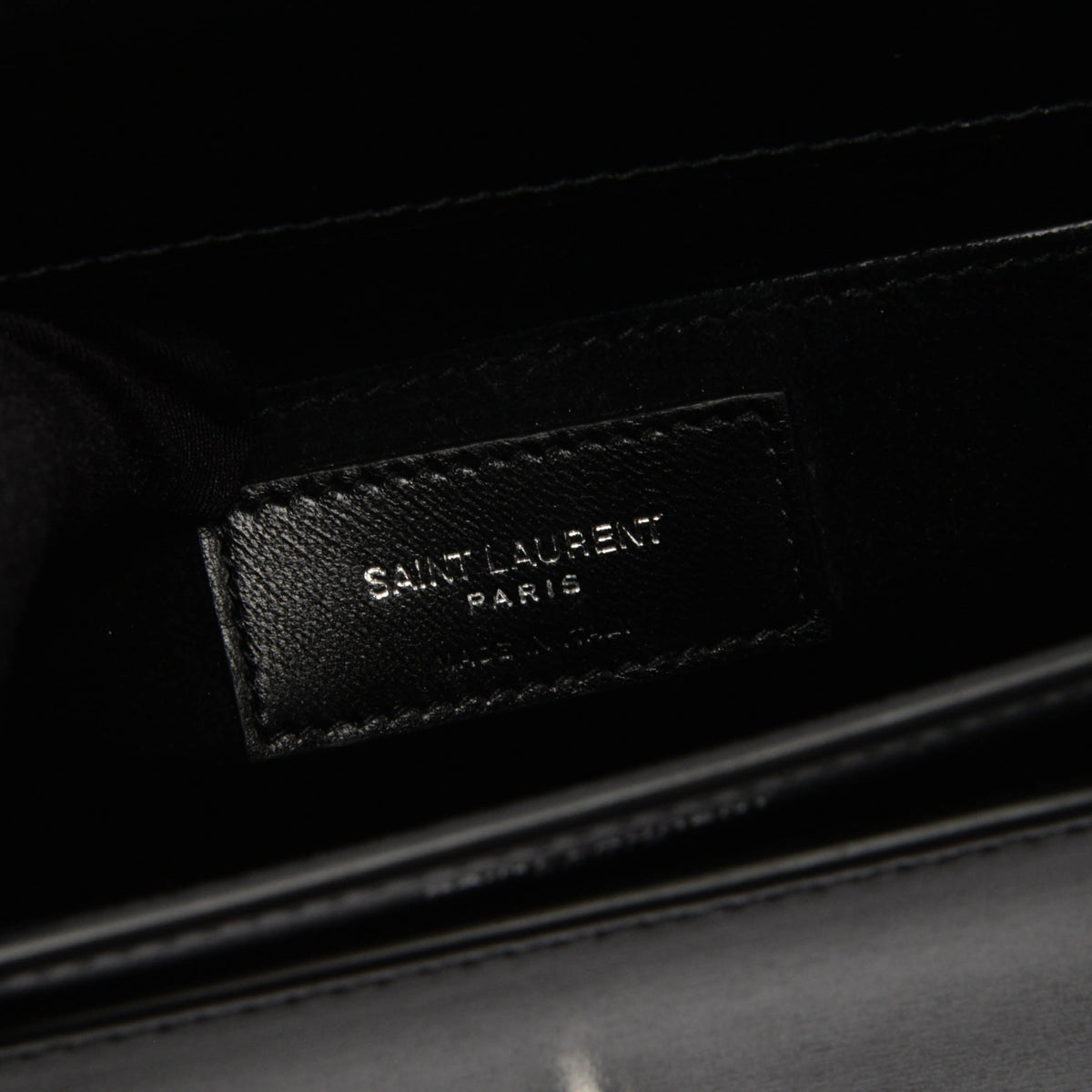 Saint Laurent Black Calfskin Medium Sunset Top Handle Bag