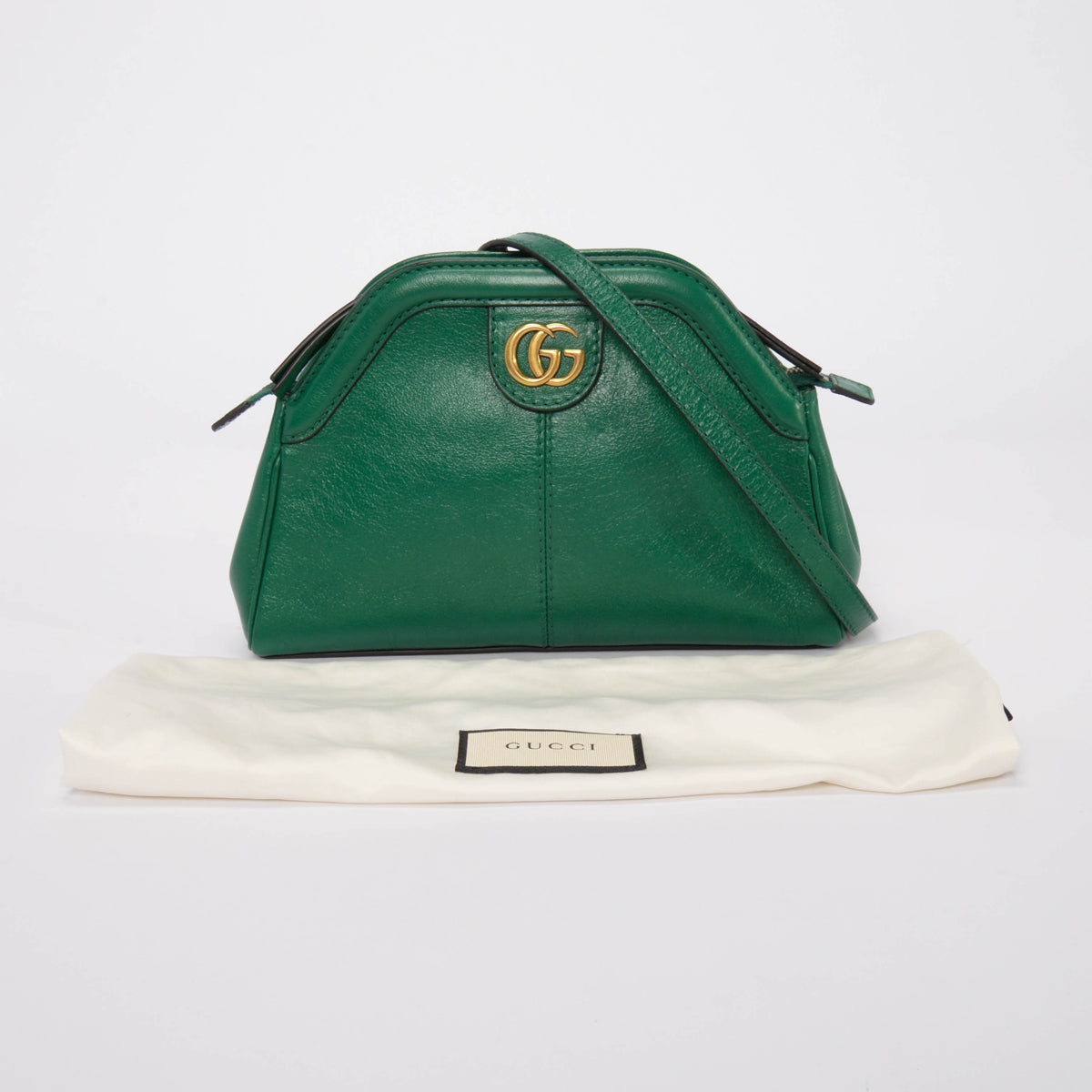 Gucci Emerald Green Calfskin Re(Belle) Small Shoulder Bag