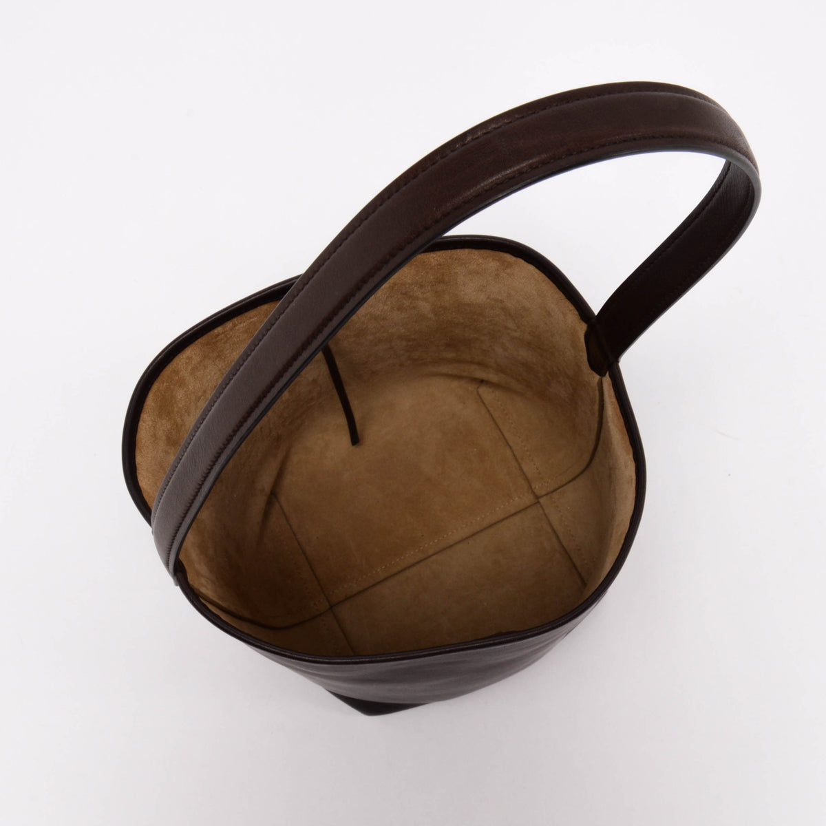The Row Chestnut Saddle Leather Medium NS Park Tote