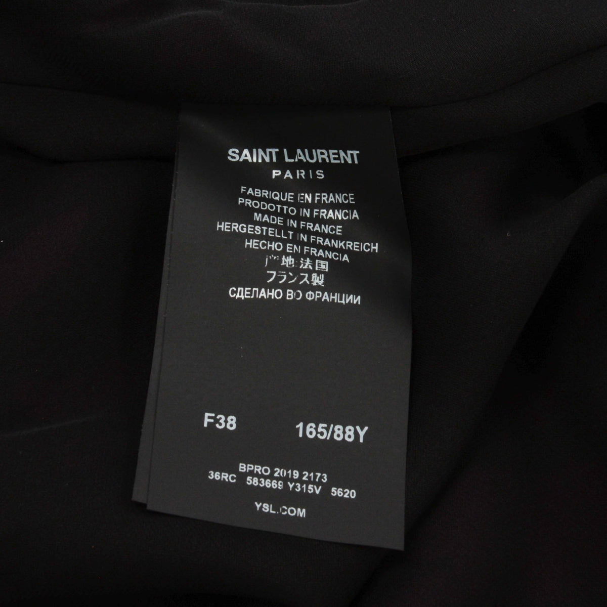 Saint Laurent Pink Zebra Print Dress FR 38