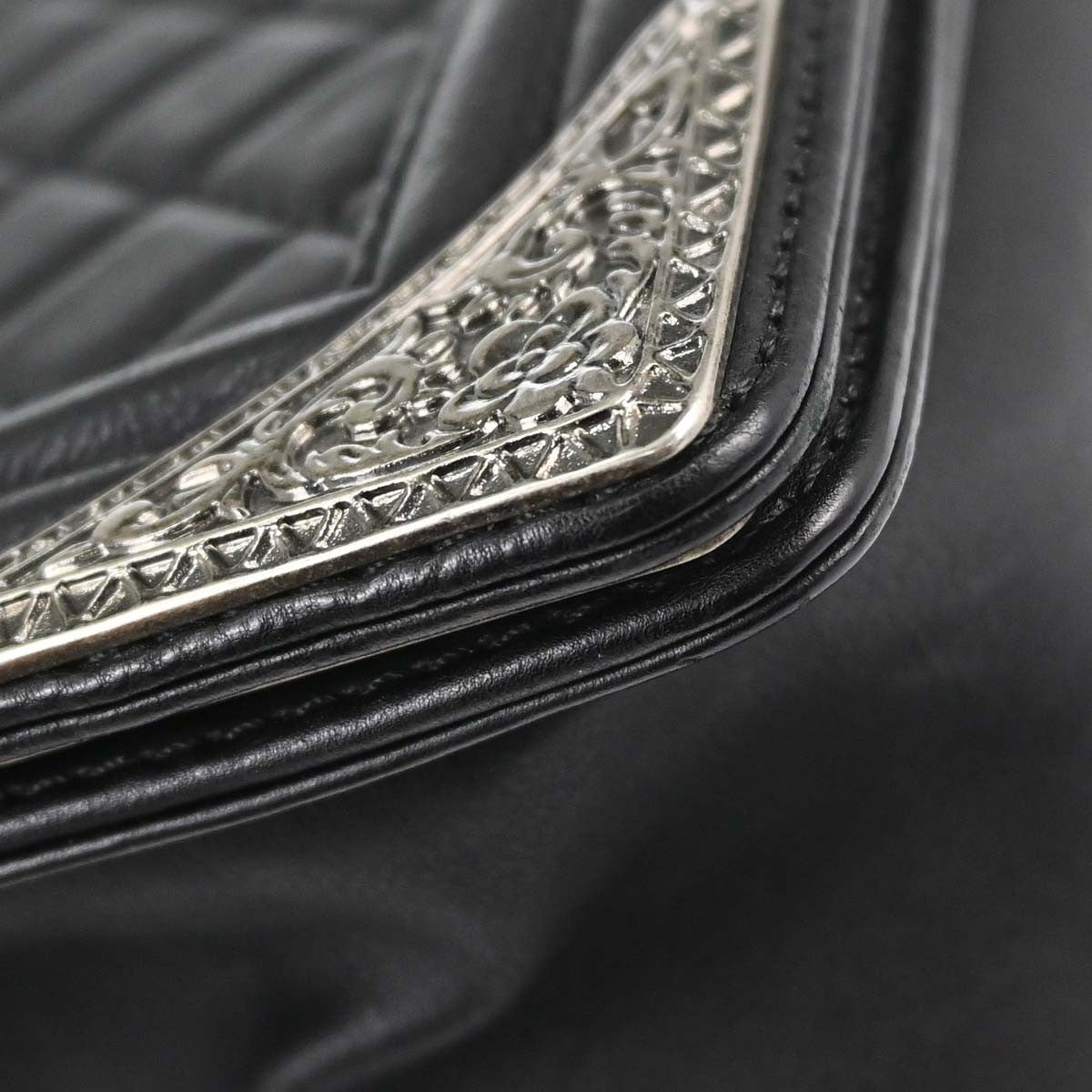 Chanel Black Calfskin Paris-Dallas Medium Boy Bag