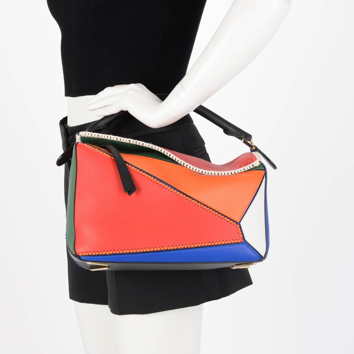 Loewe Multicolour Medium Patchwork Puzzle Bag