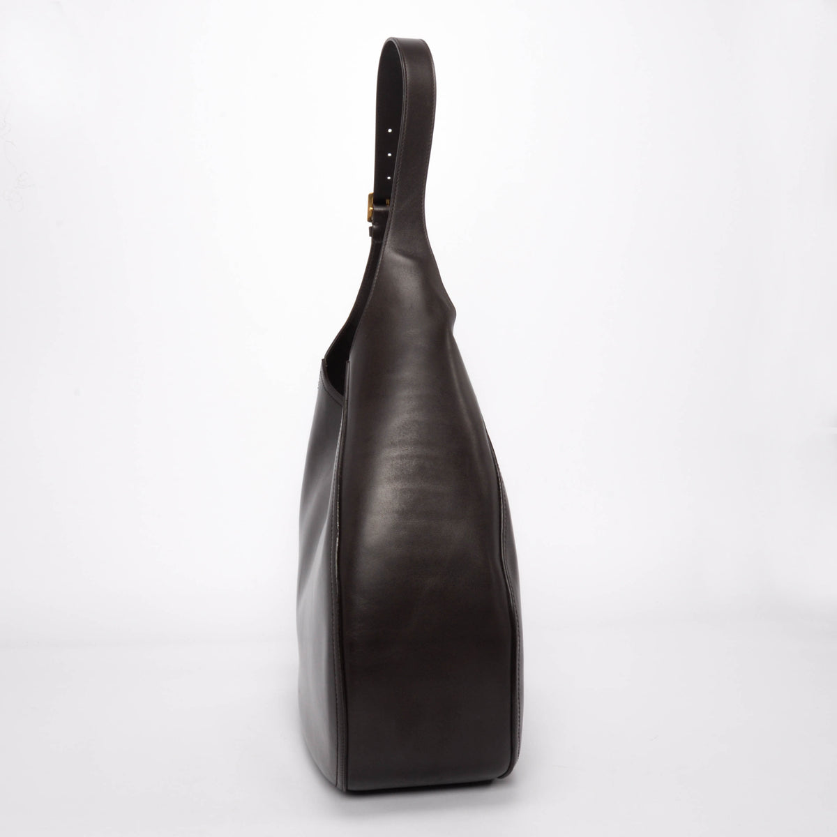 Bally Chocolate Leather Large Althea Hobo Bag